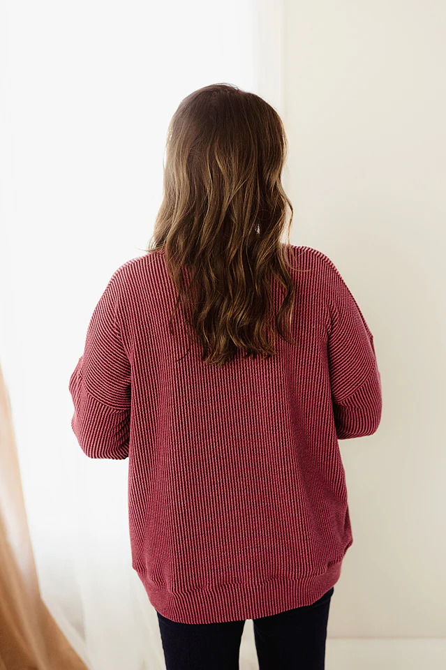 Oversized Two Tone Pullover {more colors available} - Image 21