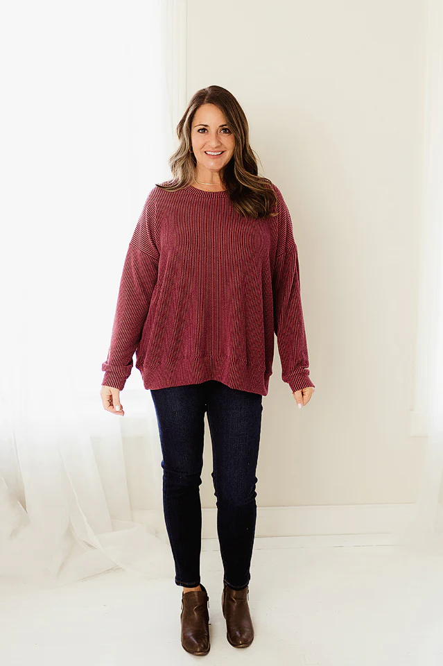 Oversized Two Tone Pullover {more colors available} - Image 22