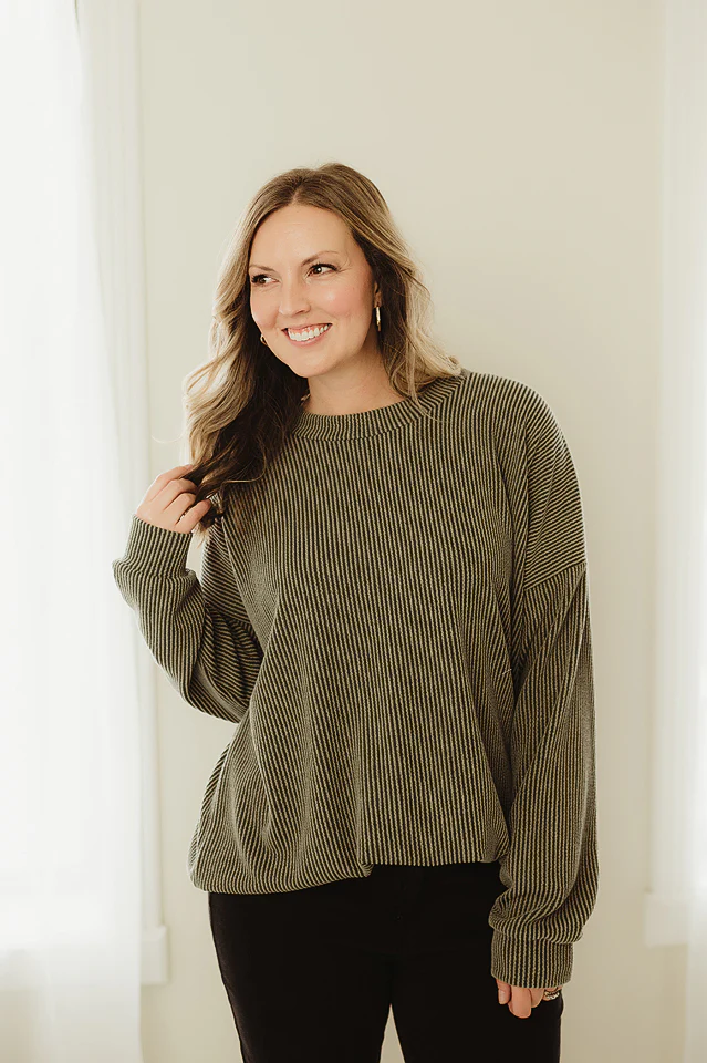 Oversized Two Tone Pullover {more colors available} - Image 26