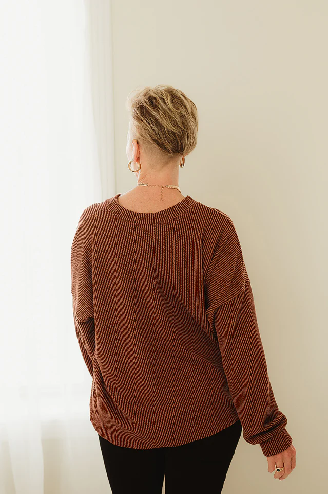 Oversized Two Tone Pullover {more colors available} - Image 31