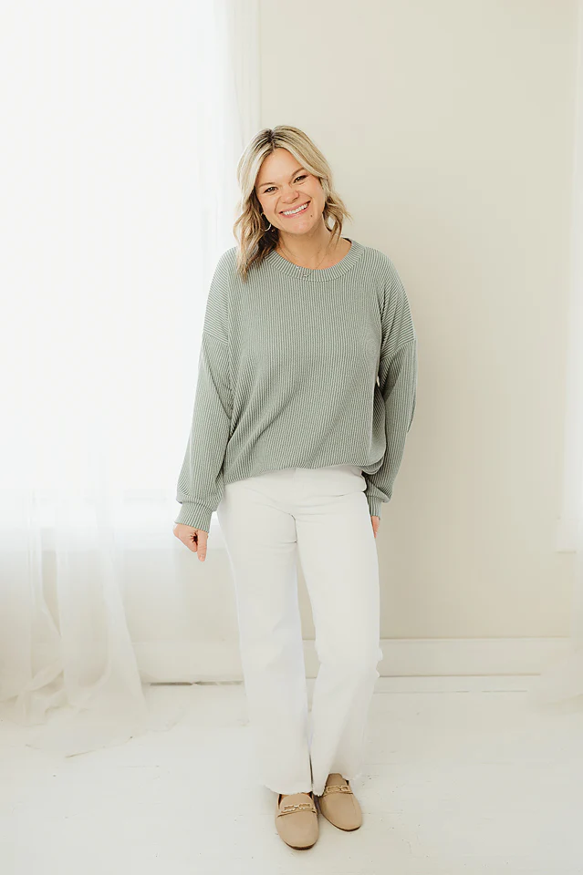 Oversized Two Tone Pullover {more colors available} - Image 4
