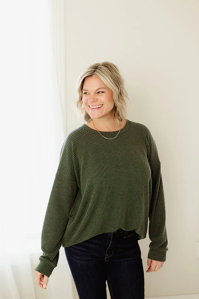 Oversized Two Tone Pullover {more colors available} - Image 42