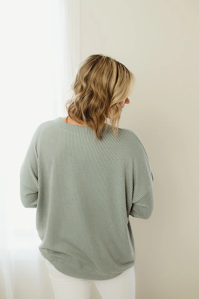 Oversized Two Tone Pullover {more colors available} - Image 5