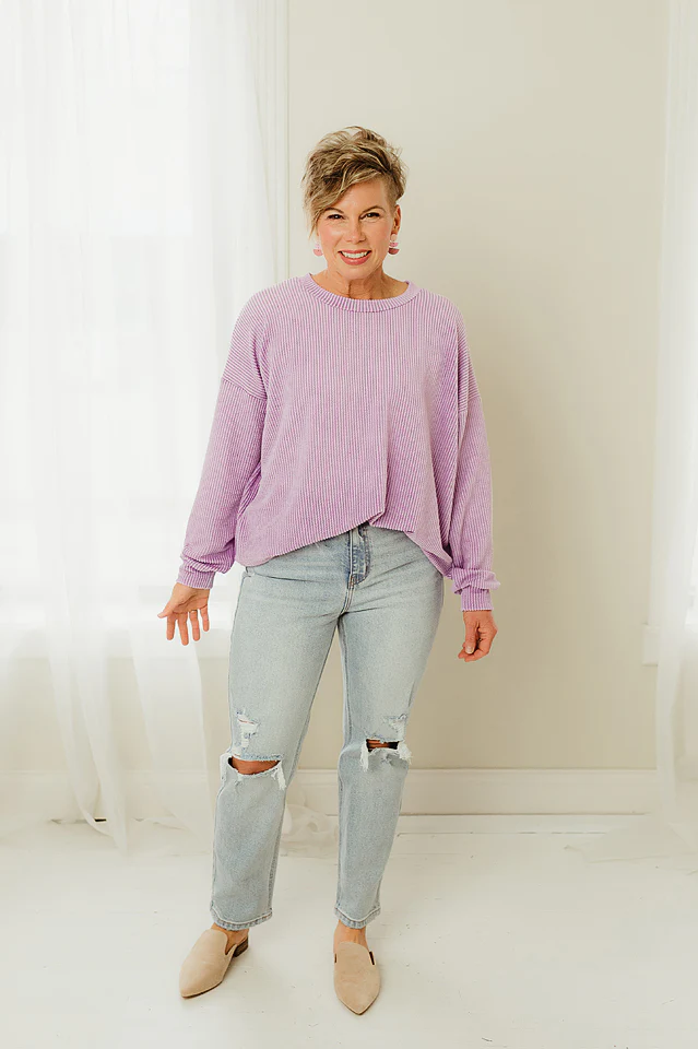 Oversized Two Tone Pullover {more colors available} - Image 58