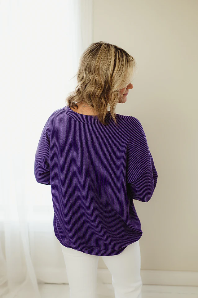 Oversized Two Tone Pullover {more colors available} - Image 7