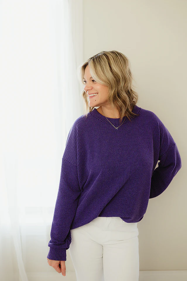 Oversized Two Tone Pullover {more colors available} - Image 8