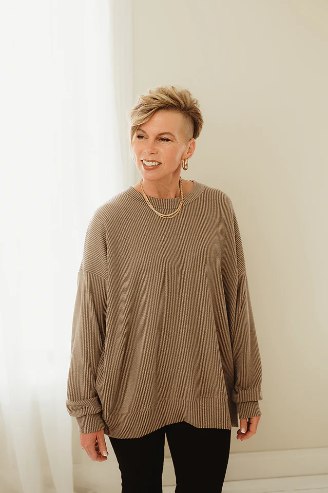 Oversized Two Tone Pullover {more colors available} - Image 80