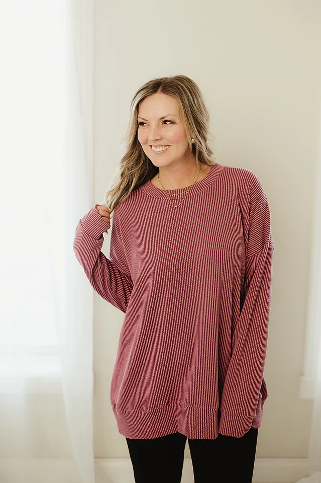 Oversized Two Tone Pullover {more colors available} - Image 82