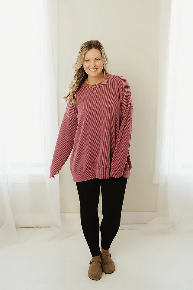 Oversized Two Tone Pullover {more colors available} - Image 83