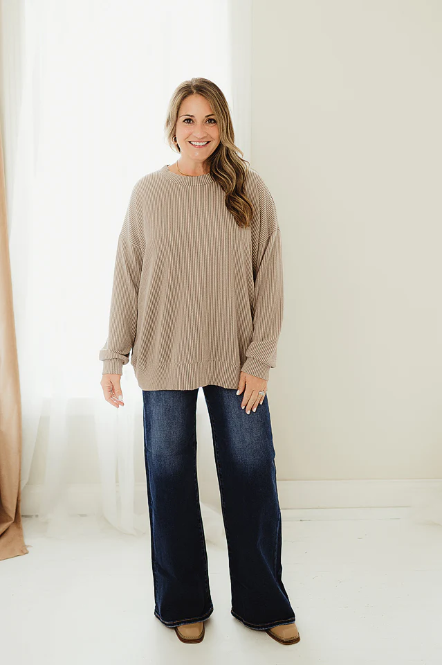 Oversized Two Tone Pullover {more colors available} - Image 86