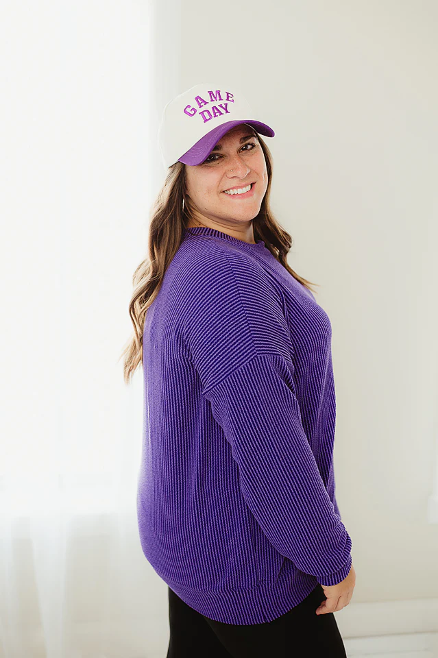 Oversized Two Tone Pullover {more colors available} - Image 9