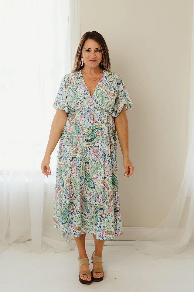Paisley Tiered Midi - Image 5