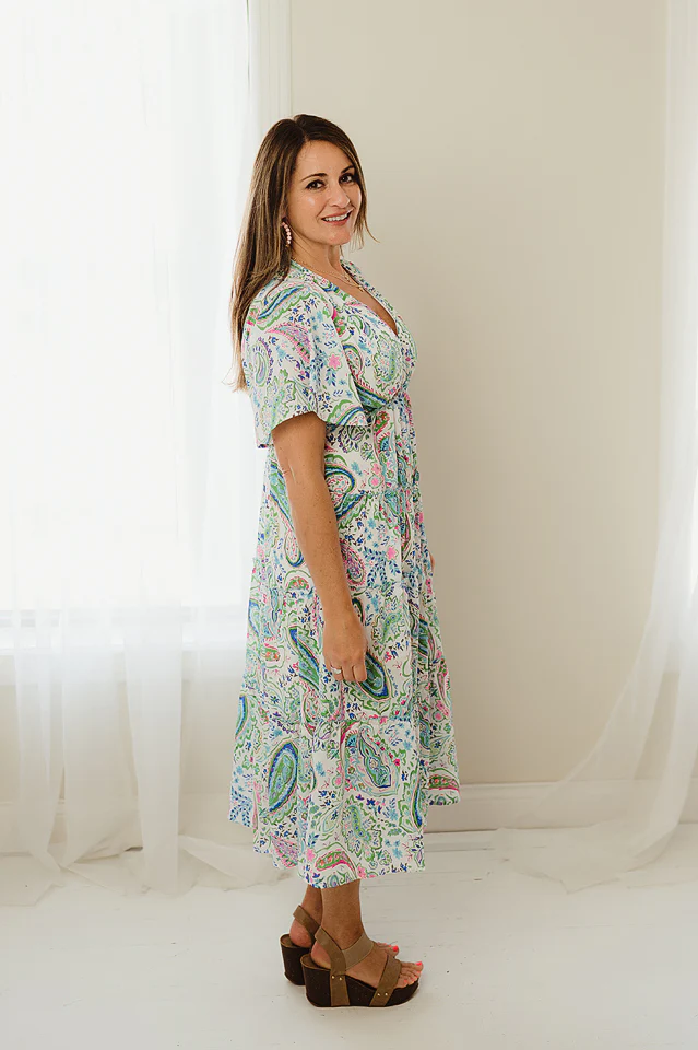 Paisley Tiered Midi - Image 6