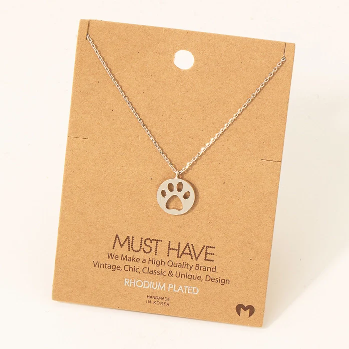 Must Have Paw Print Necklace - Image 2