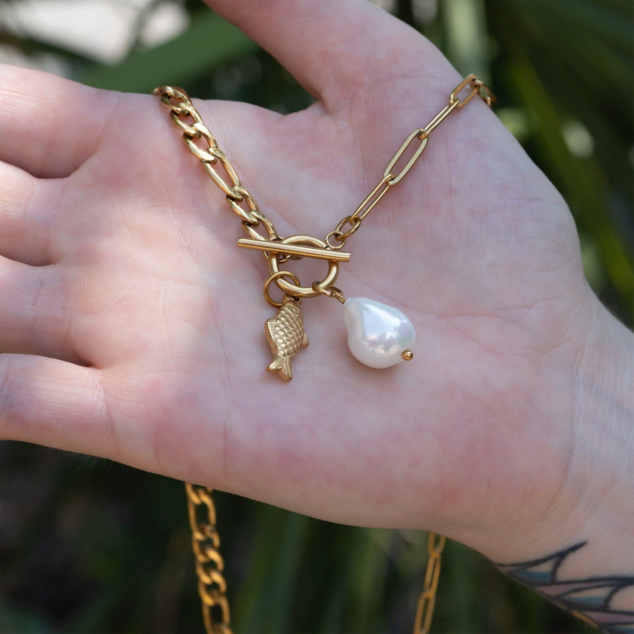 Pearl Charm Necklace - Image 5