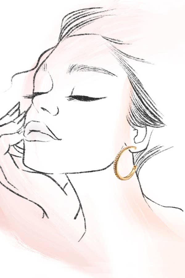 Pearl Pave Hoops - Image 4