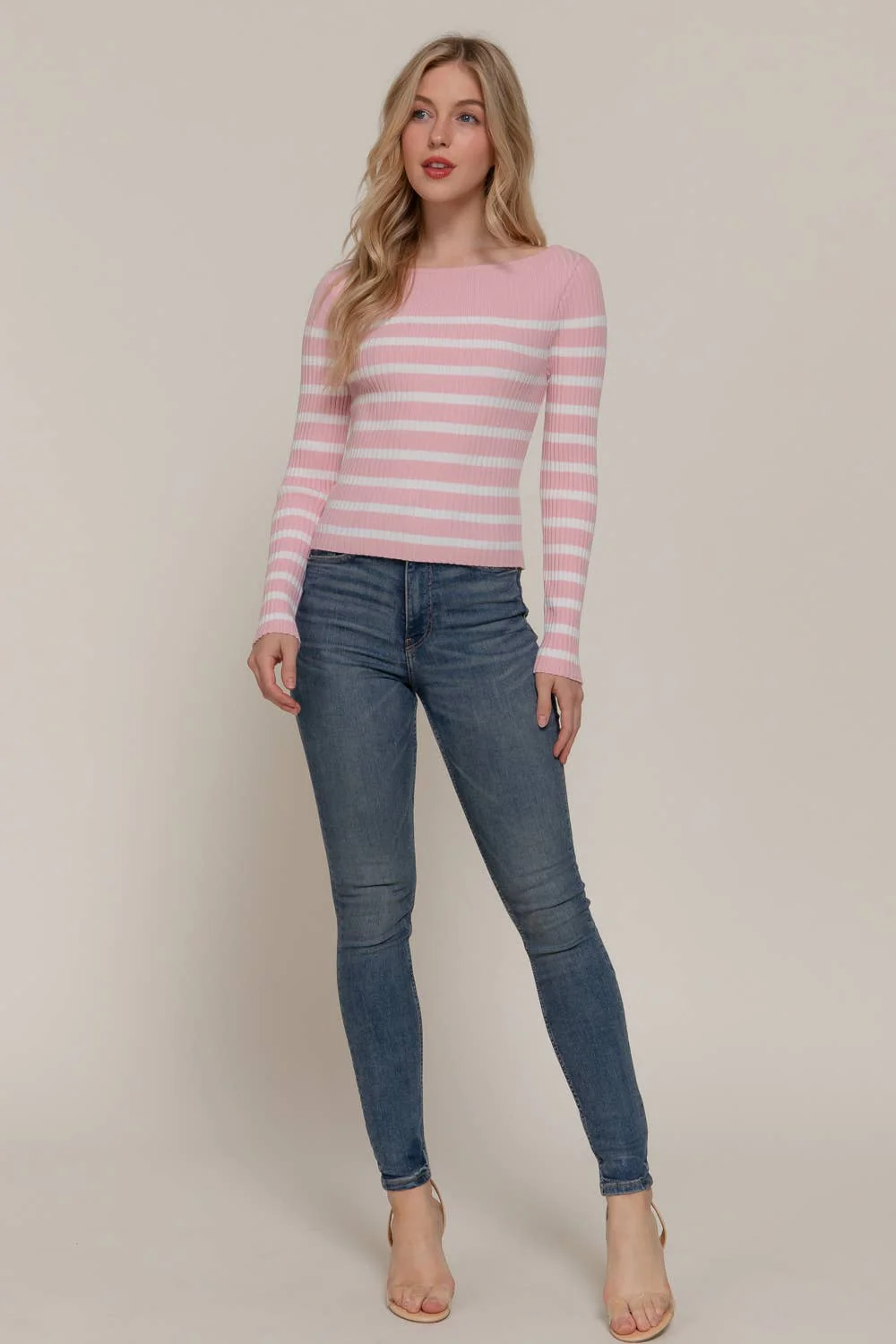 Pink Coast Stripe Sweater - Image 4