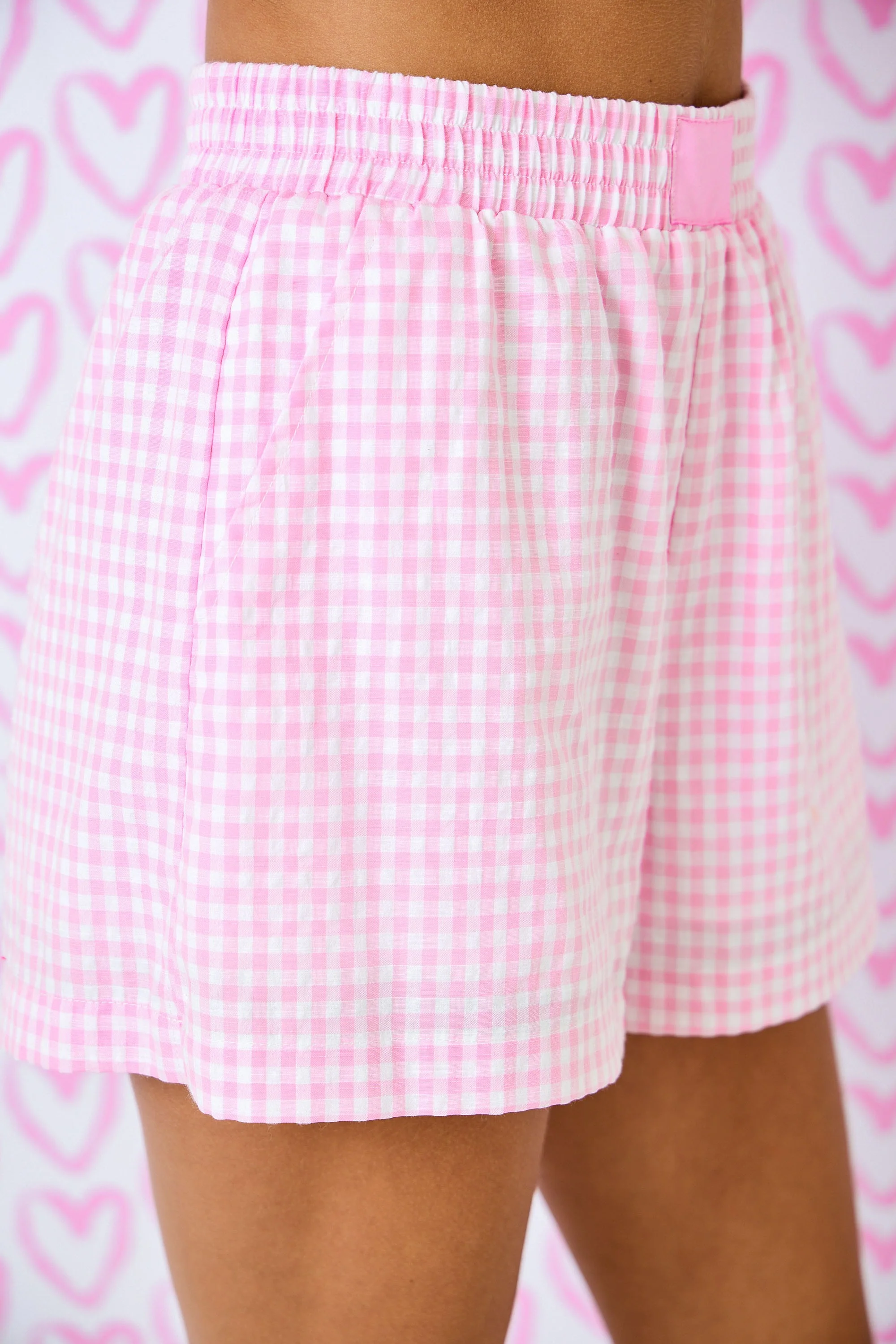 Pink Gingham Boxer Shorts - Image 3