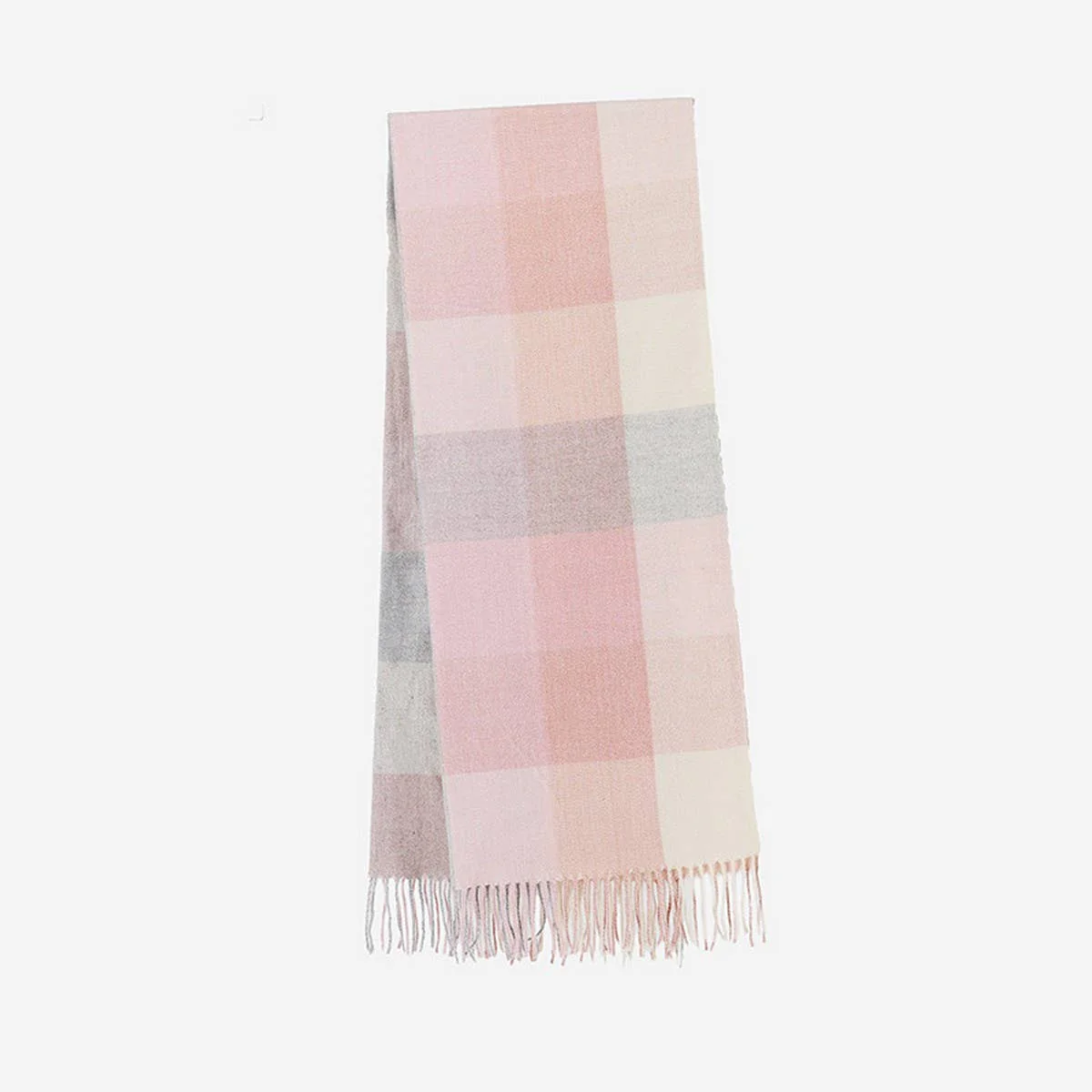 Colorblock Plaid Scarf
