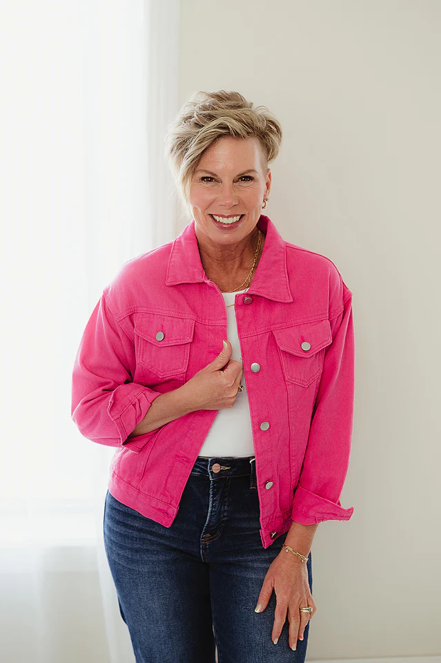 Rose Sleek Denim Jacket