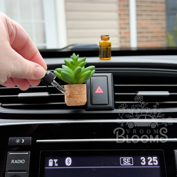 Succulent Car Vent Clip Air Freshener (Reusable)