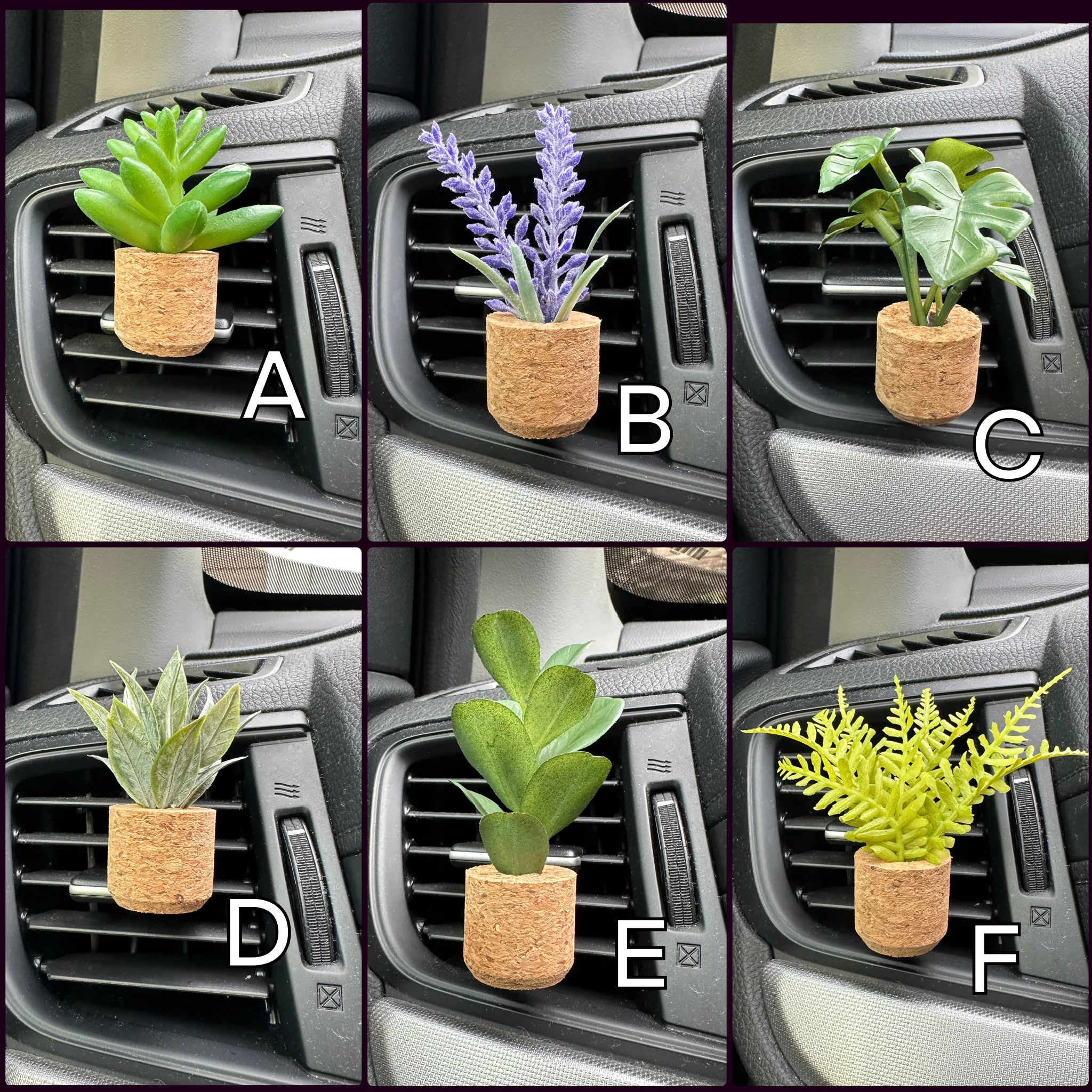 Succulent Car Vent Clip Air Freshener (Reusable) - Image 3