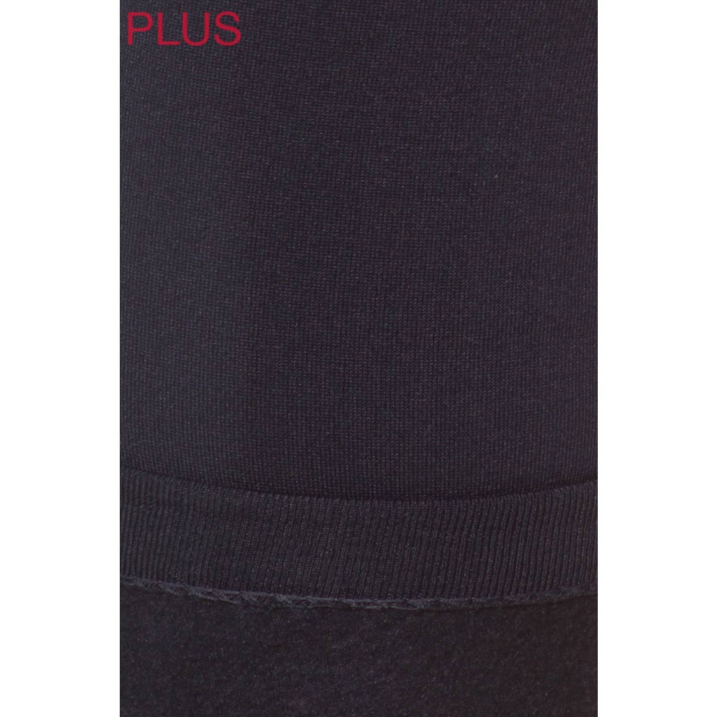 Plus Size High Waist Fleece Lined Leggings - Image 2