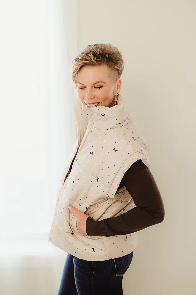 Polka Dot Bow Vest - Image 3