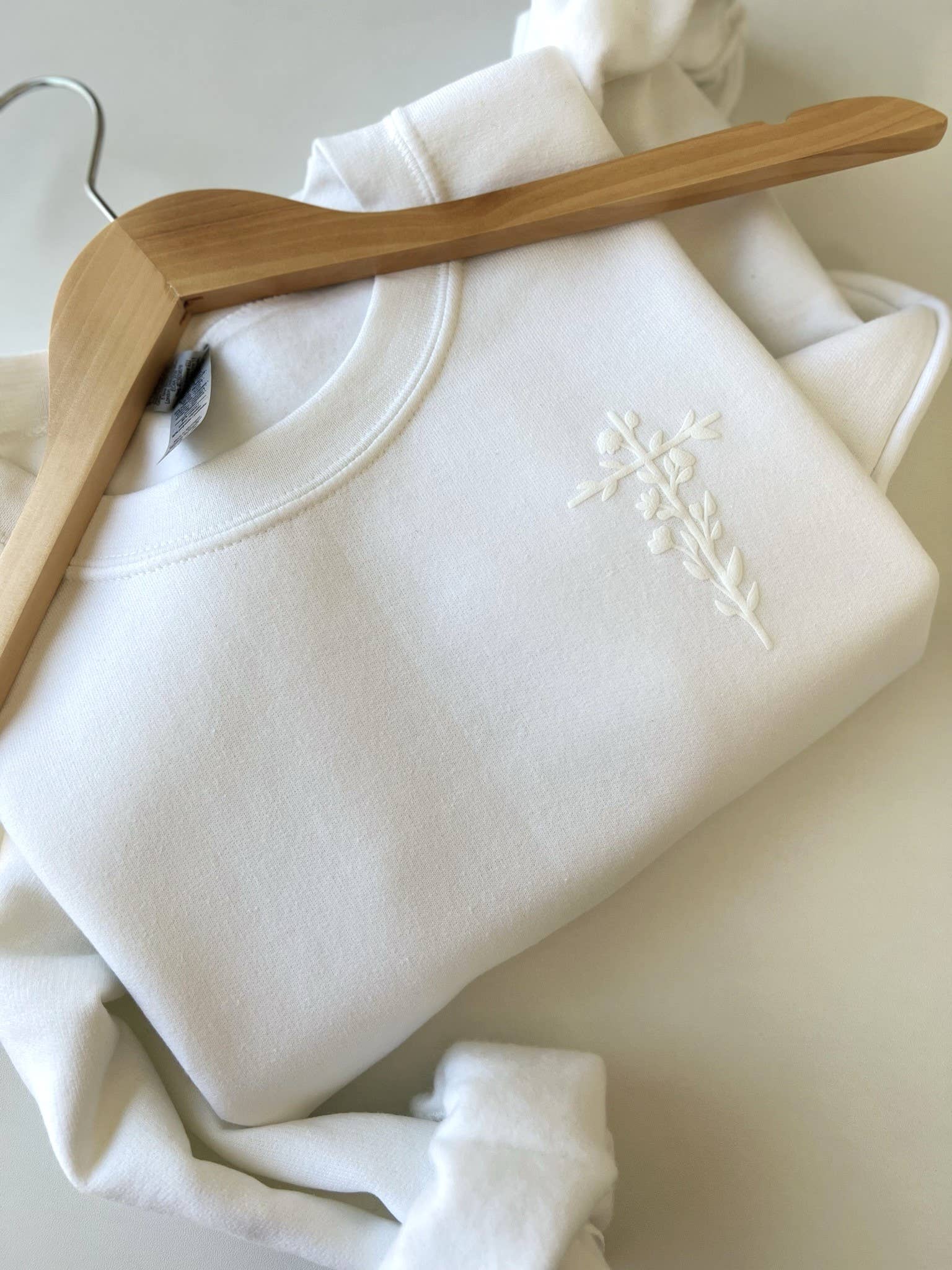 Puff Flower Cross Crewneck - Image 3