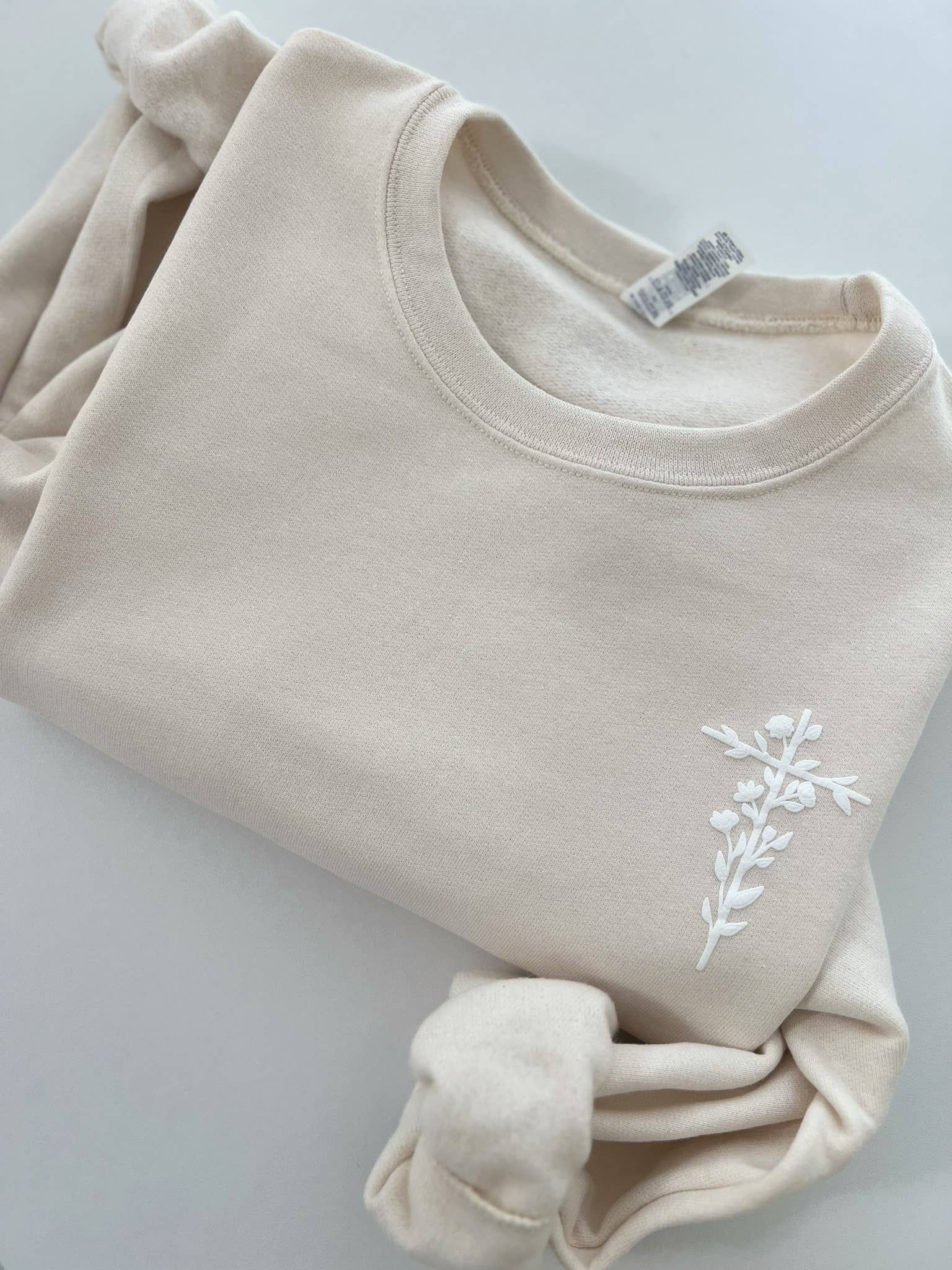 Puff Flower Cross Crewneck - Image 4