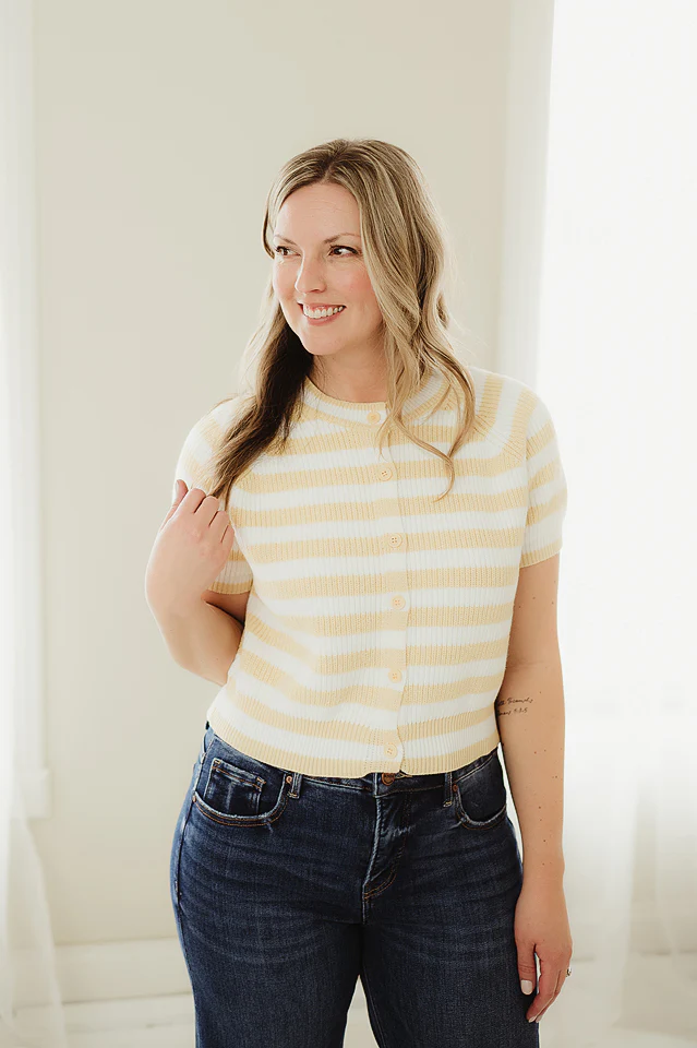 Harper Striped Boxy Sweater