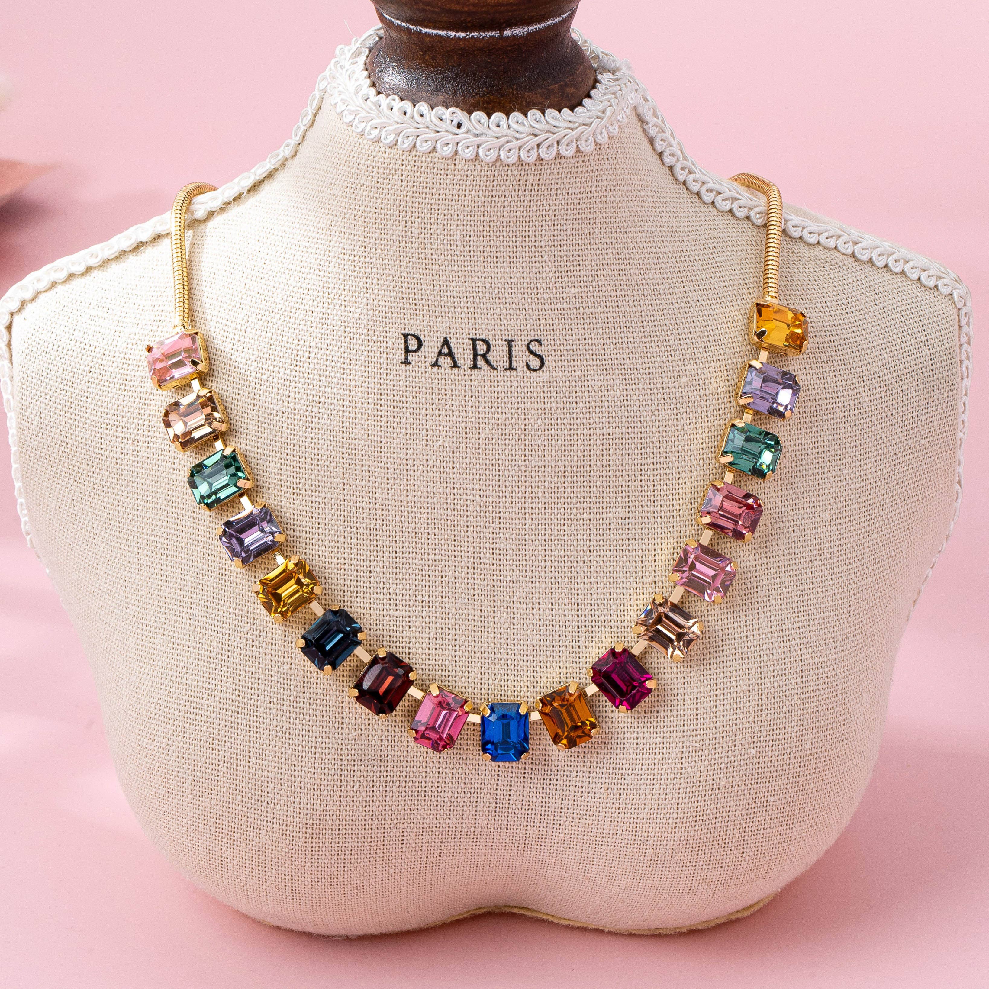 Rainbow Gemstone Necklace - Image 2