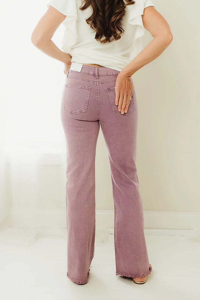 Regular Acid Washed Frayed Pants - Image 17