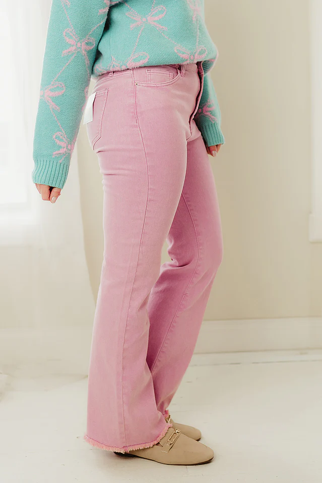 Regular Acid Washed Frayed Pants - Image 20