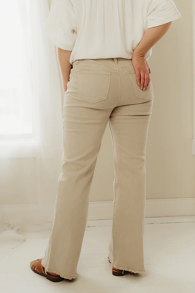 Regular Acid Washed Frayed Pants - Image 24