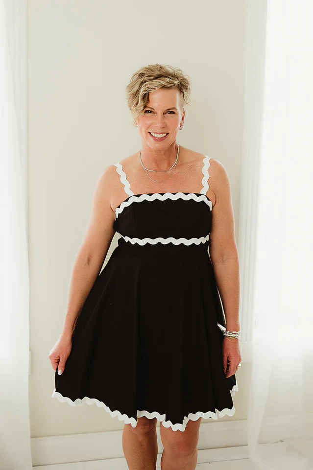 Black Riviera Ric Rac Mini