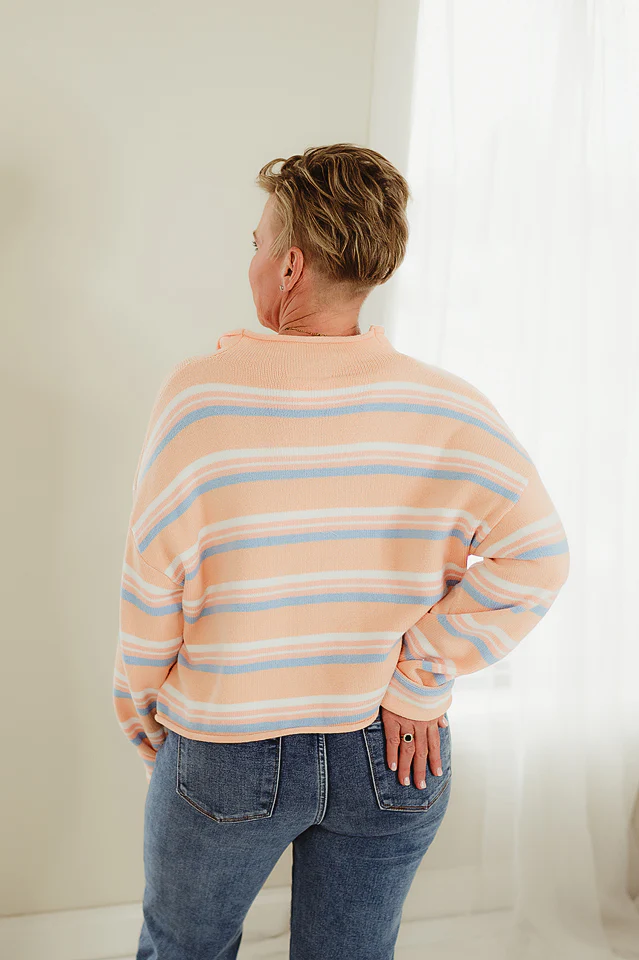 Peach Elise Button Cardi - Image 4