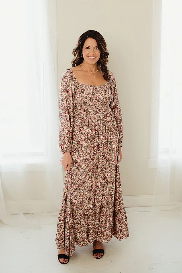 Vintage Charm Floral Maxi