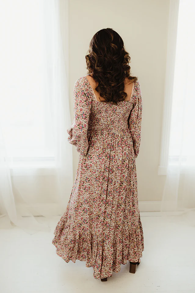Vintage Charm Floral Maxi - Image 3