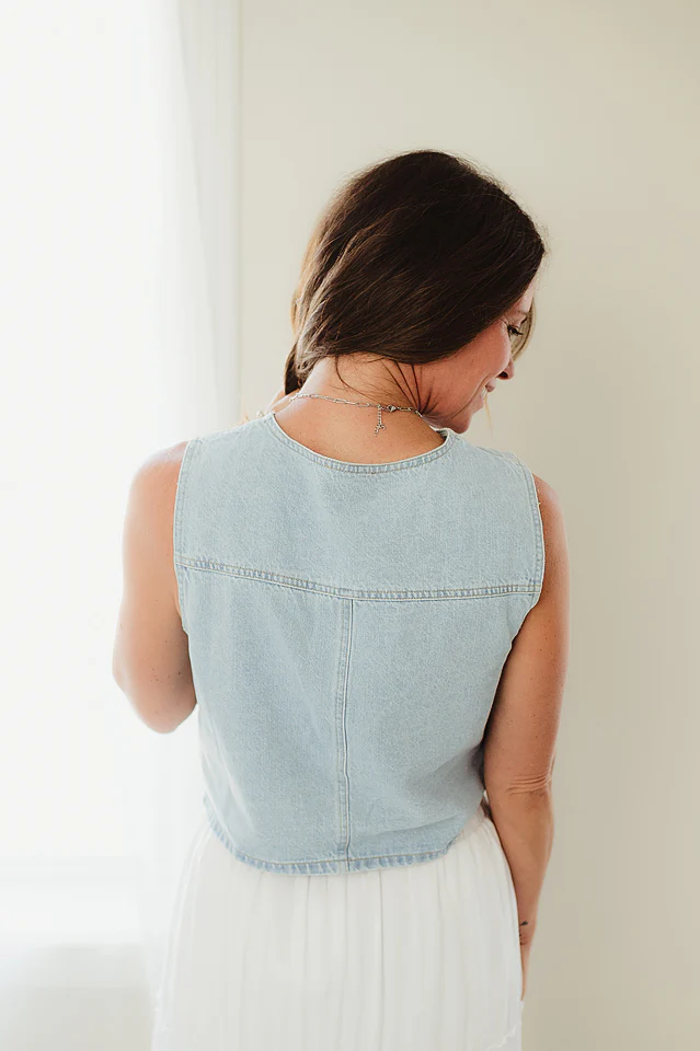 Sunday Stroll Denim Tank - Image 2