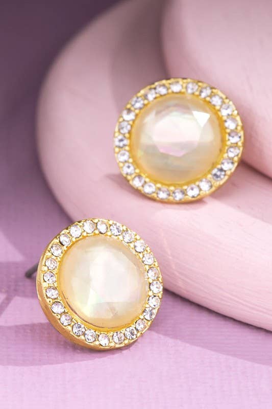 Round Rhinestone Studs
