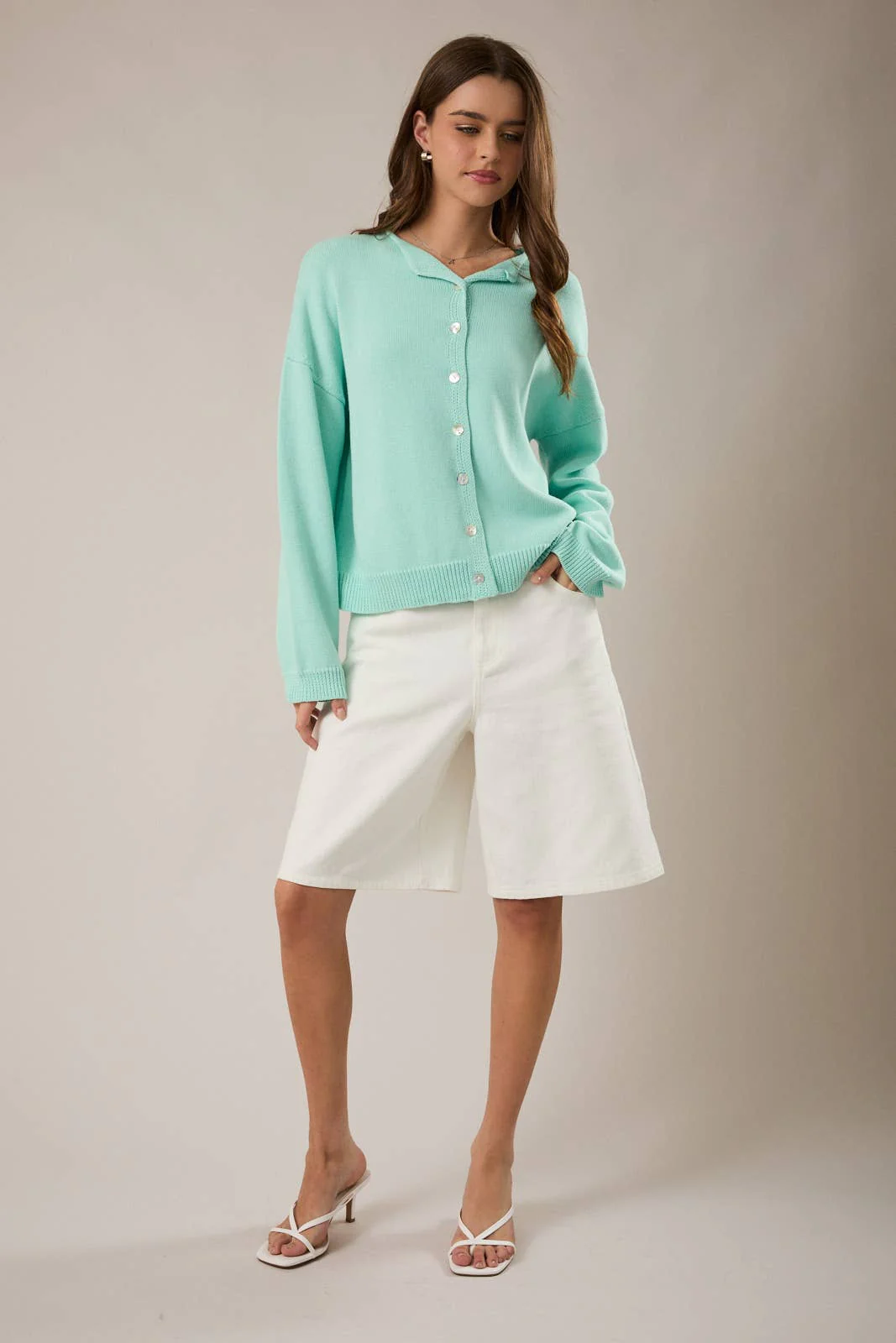 Emma Delicate Hem Cardigan - Image 3