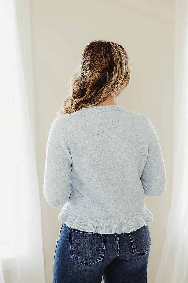 Black Ruffle Wave Cardigan - Image 6