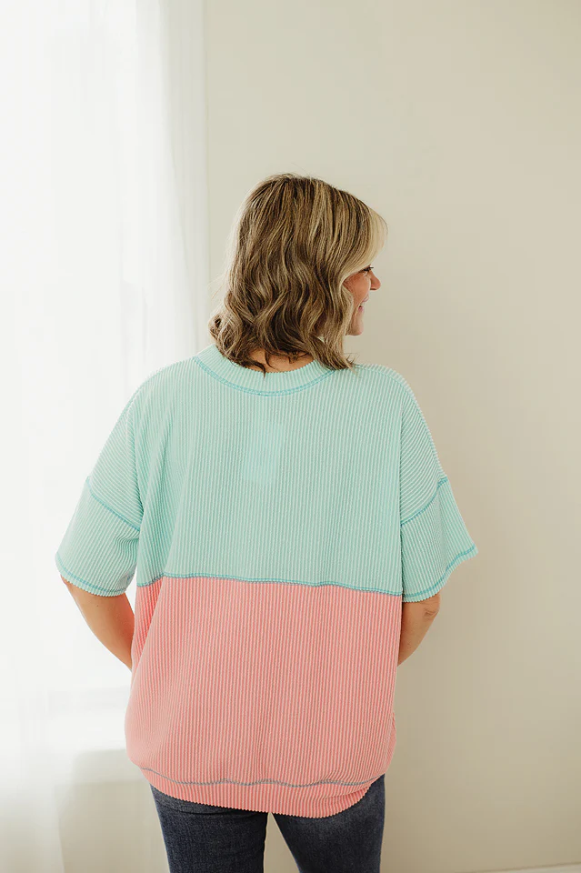 Salmon Dreamwave Rib Pullover - Image 5