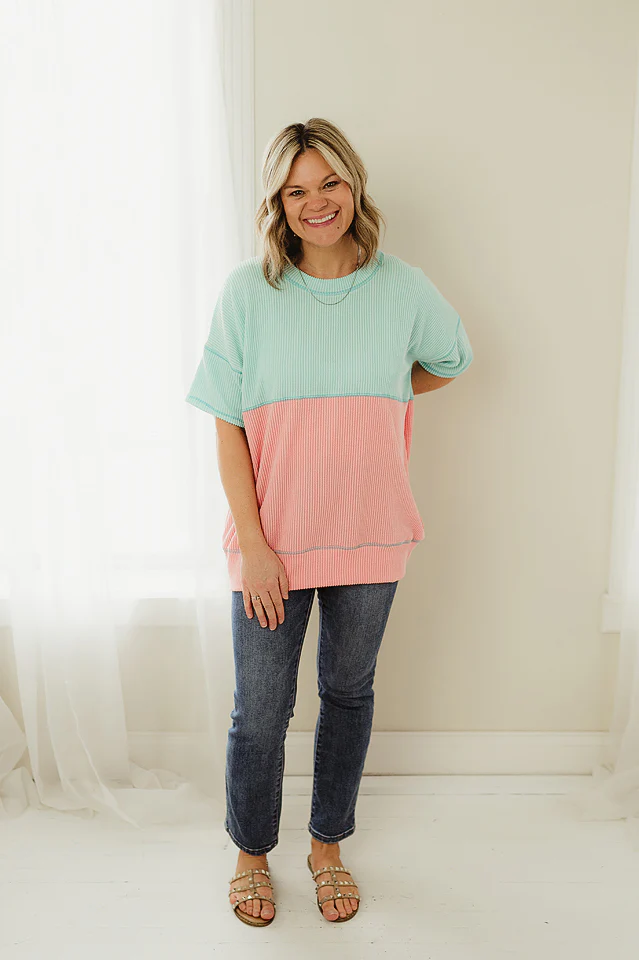 Salmon Dreamwave Rib Pullover - Image 6