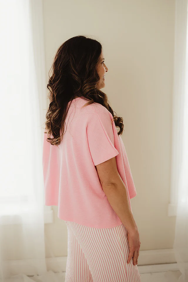 Pink Easy Day Tee - Image 3