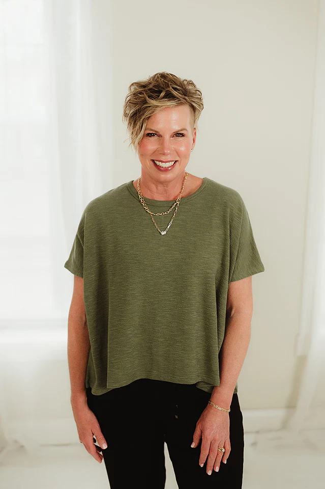Light Olive Easy Day Tee