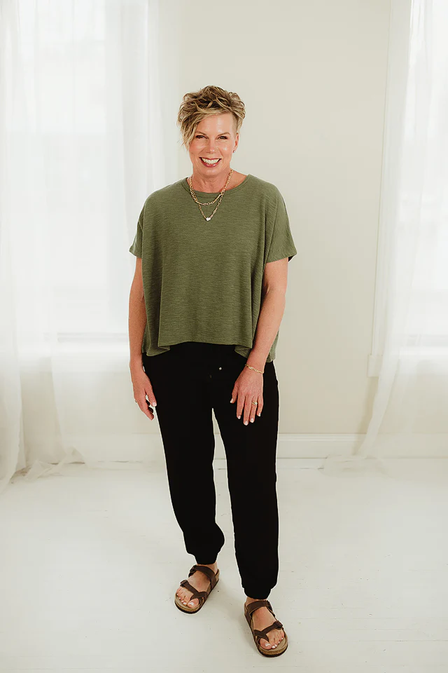 Light Olive Easy Day Tee - Image 2