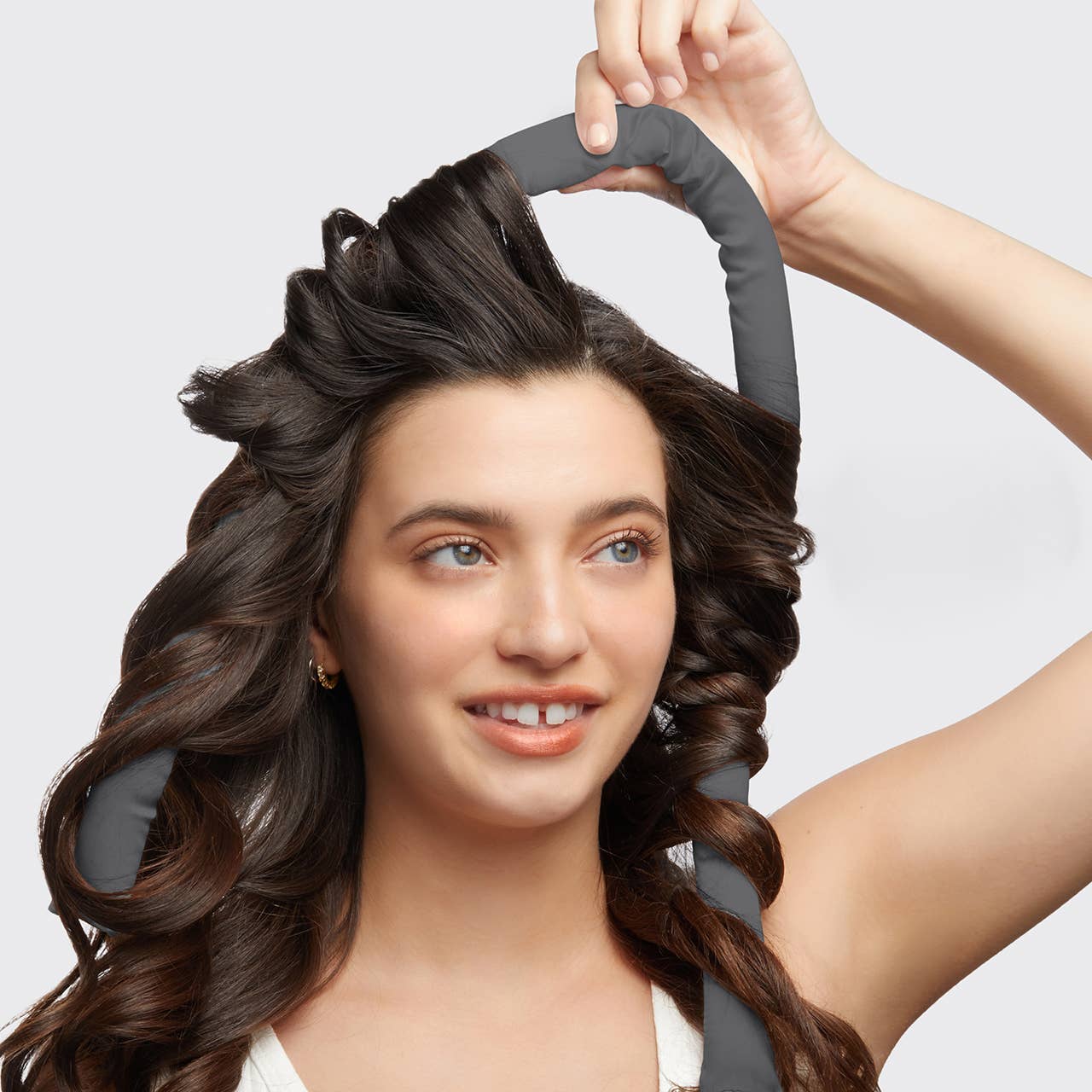 Satin Heatless Curling Set - Charcoal - Image 2