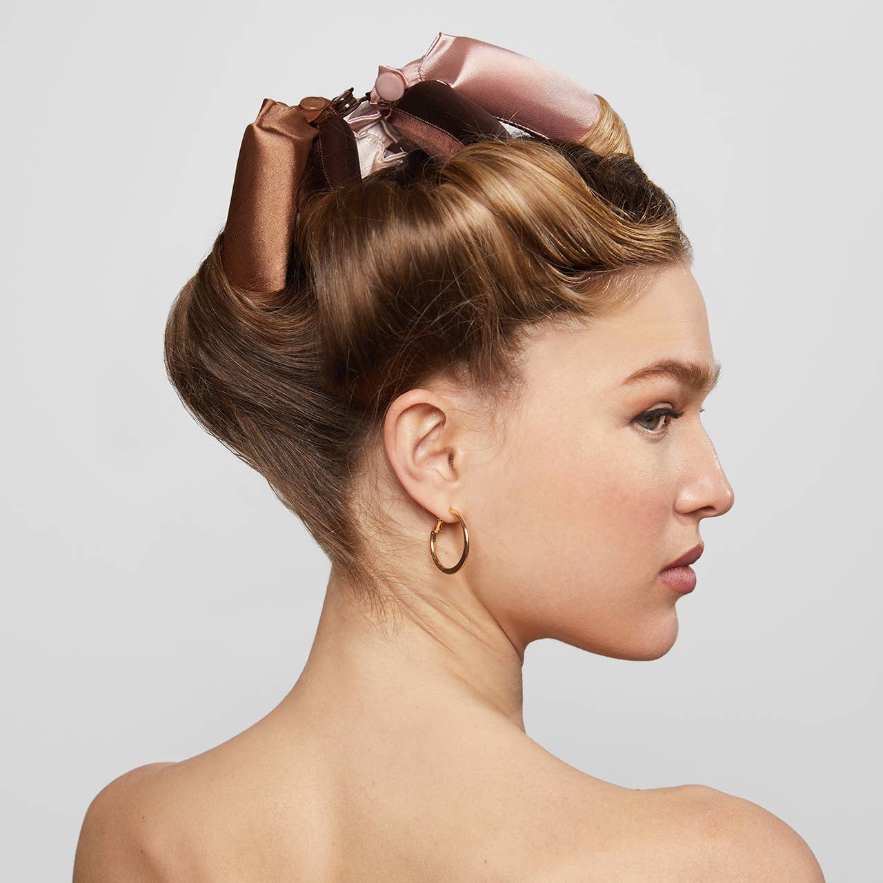 Satin Jumbo Flexi Rods - 4pc - Rosewood - Image 2